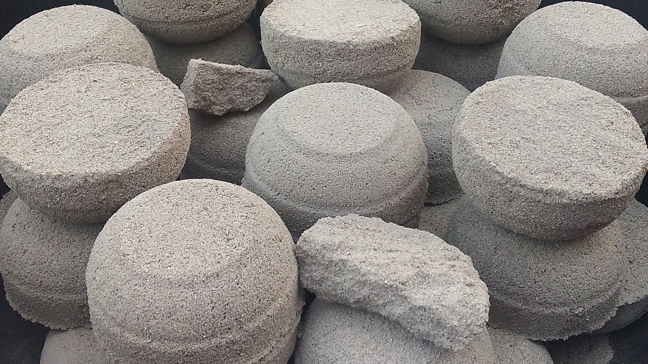 ASMR: FINE SAND CEMENT BLOCKS DRY CRUMBLE || Sleeping aid ASMR