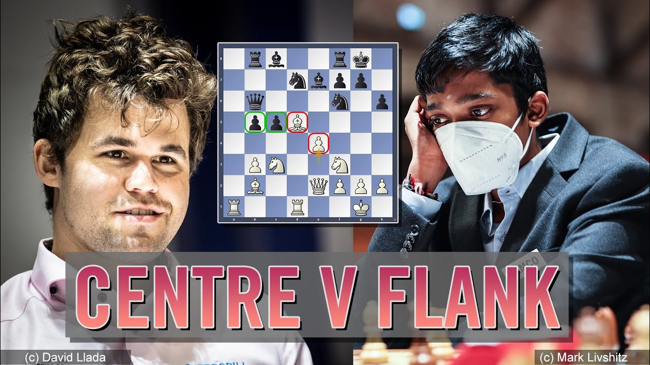 Centre v Flank | Praggnanandhaa vs Magnus Carlsen | Tata Steel Chess 2022
