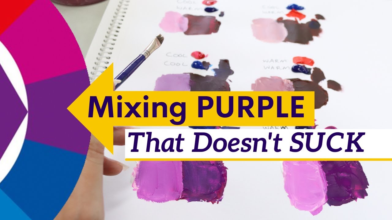 How to Make Purple Acrylic Paint - What Colors to Mix