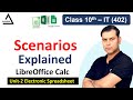 Scenarios Electronic Spreadsheet (Advance) Class 10 IT