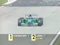 Schumacher Celebrating Imola 1994 Aftermath