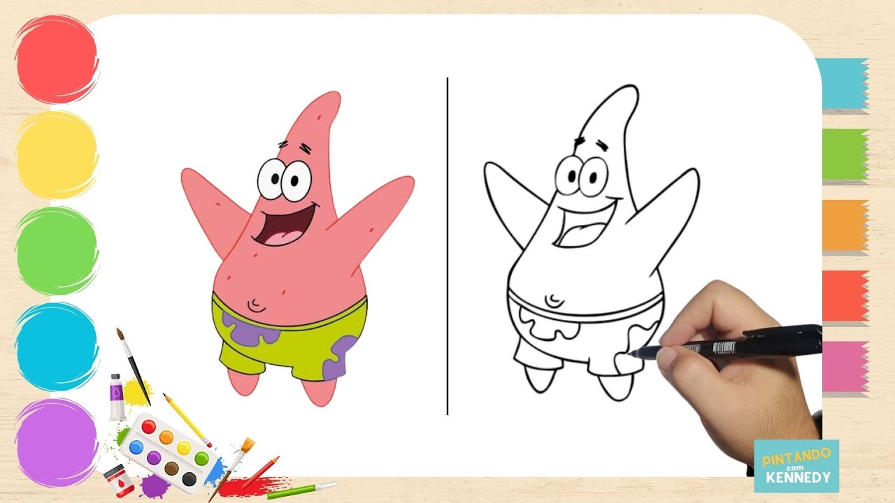 Como Desenhar o Patrick Estrela amigo do Bob Esponja | How to Draw ...