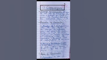 Class12th|BST|Chapter -13|Communication(part -1)#handwritten#short#viral#education #shortvidio#viral