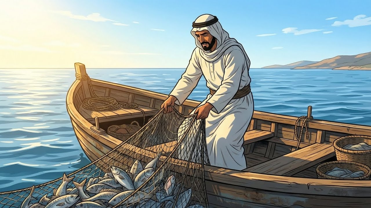 #قصة الصياد الفقير والضيف الذي أخفى سراً عظيماً