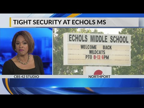 Tight security at Echols Middle school