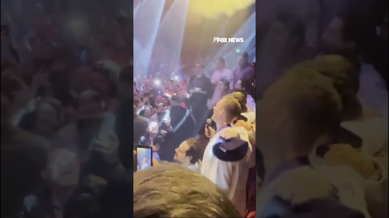 WATCH: USA hockey team belts out national anthem at nightclub #foxnews #shorts #sports