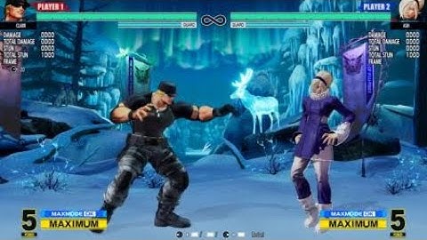 KOF XV Clark 2HP command grab range