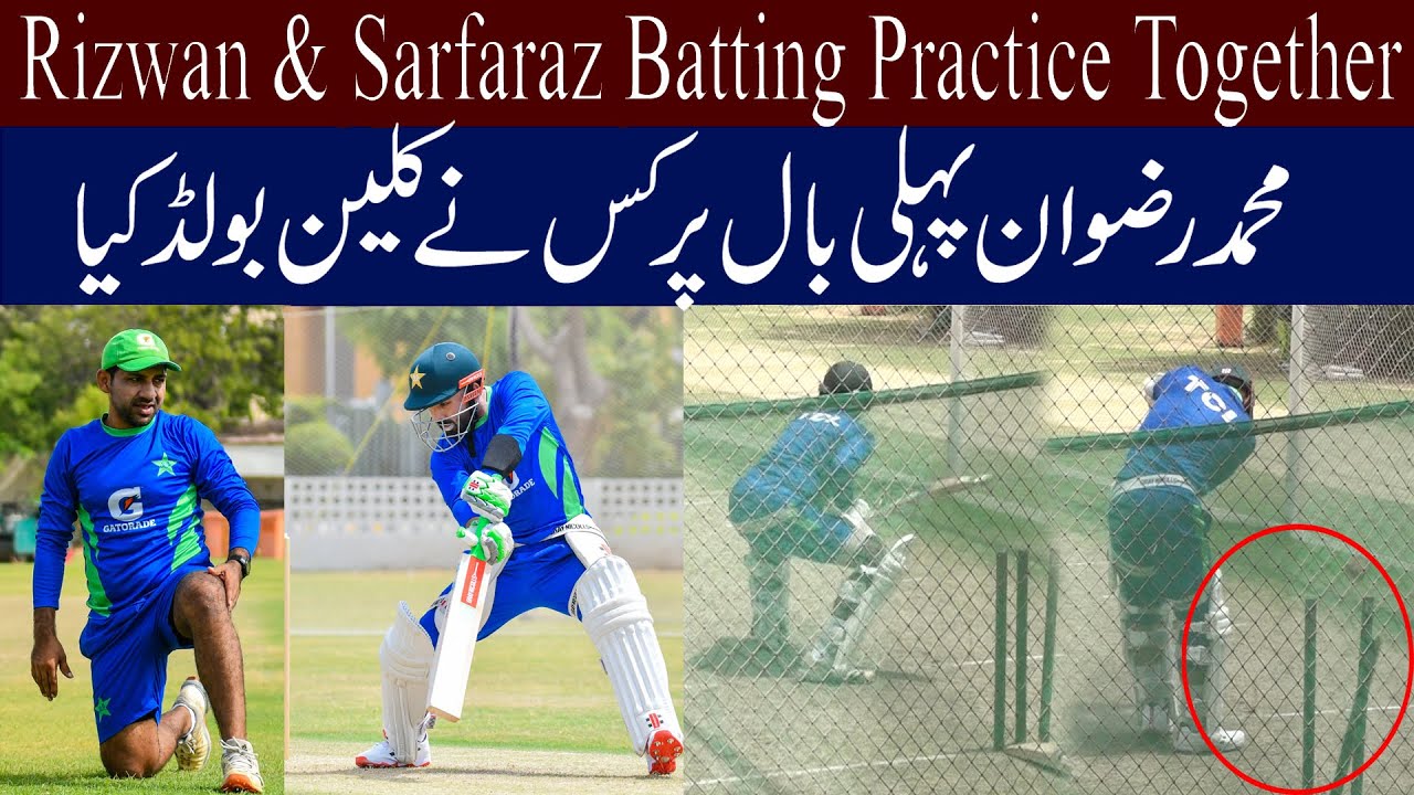 Muhammad Rizwan And Sarfaraz Ahmed Batting Together Muhammad Rizwan 
