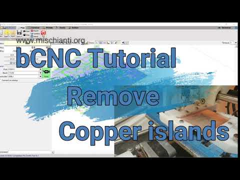 bCNC starter tutorial: remove copper islands - Video 5