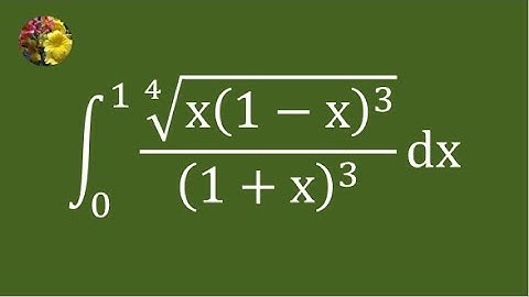 Evaluating the definite integral using Beta/Gamma functions (Mis-2696)