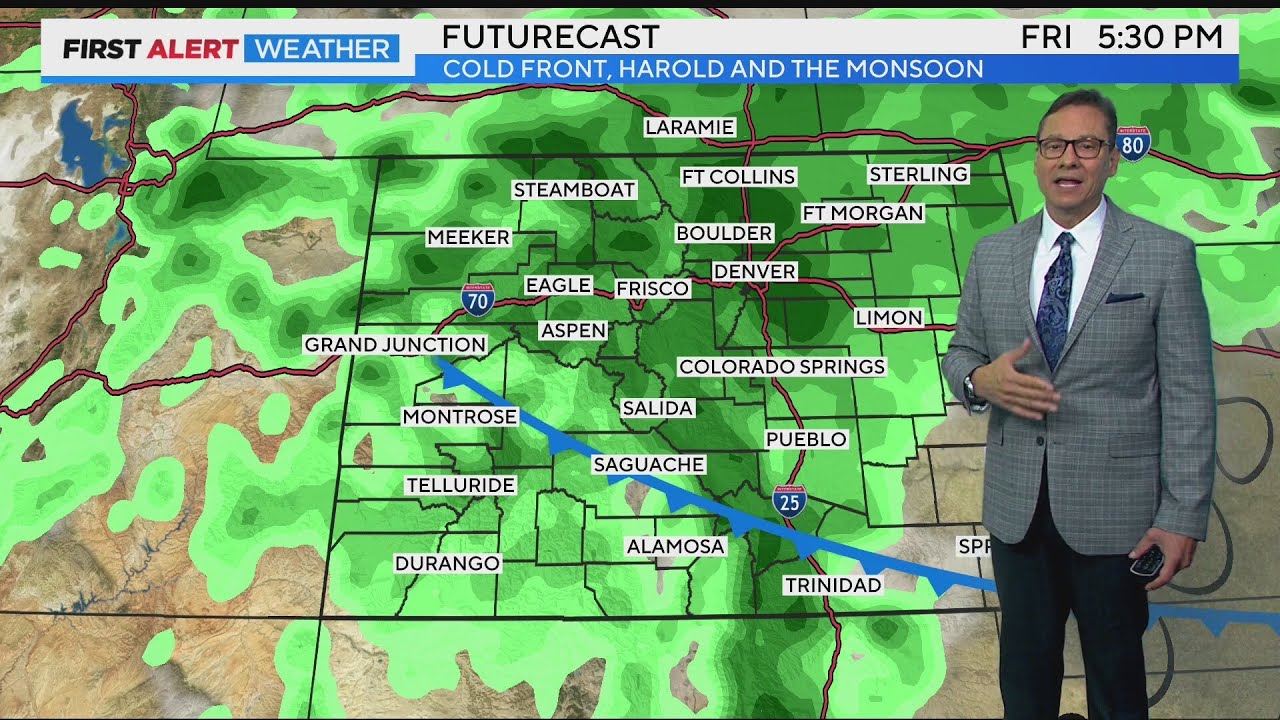 One more day in the 90s for Denver before big cool change - YouTube