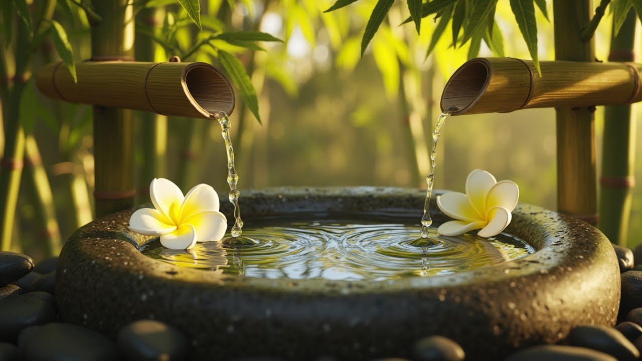 Дзен-водный сад ~ Спокойные звуки для глубокой расслабляющей музыки и сна