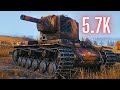 World of tanks kv2  57k damage 8 kills  kv2  52k etc