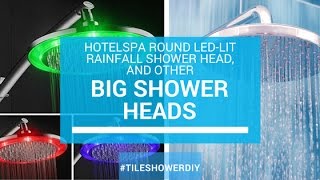 HotelSpa 9" Large Round or Square Rainfall Shower Head