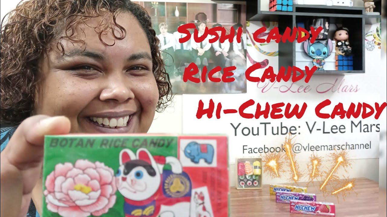 Botan Rice Candy,Sushi Candy & Hi-chew - YouTube