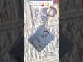 A metal-engraved photo keychain 😍💕👀. You can customize any picture, name, or date. order now.