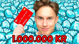 Jeg Bruger 1.000.000 Kr På 1 MINUT i Minecraft!!