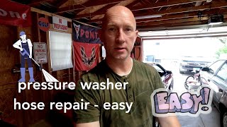 pressure washer hose fix  EASY & CHEAP!