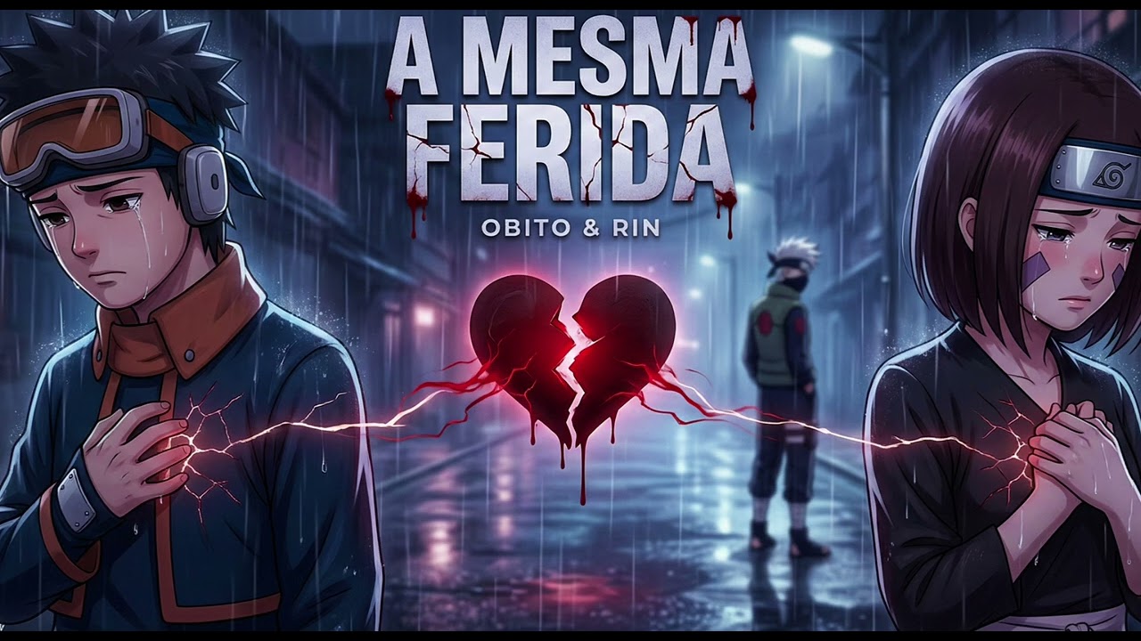 A Mesma Ferida (Obito e Rin) | Sad Trap / Anime Rap Naruto - Arkires Radclliffe 💔