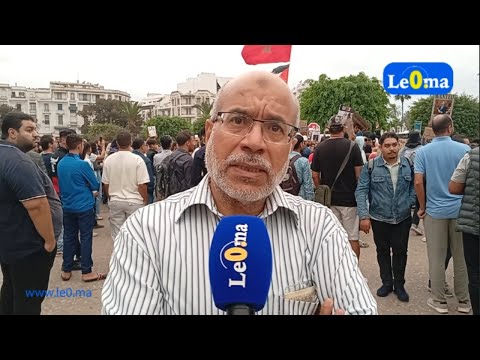 الصبيطي سعيد يقف بجانب المحتجين الشباب وعبر عن رأيه في تسيير وتدبير الحكومة خلال الاحتجاجات بالبيضاء