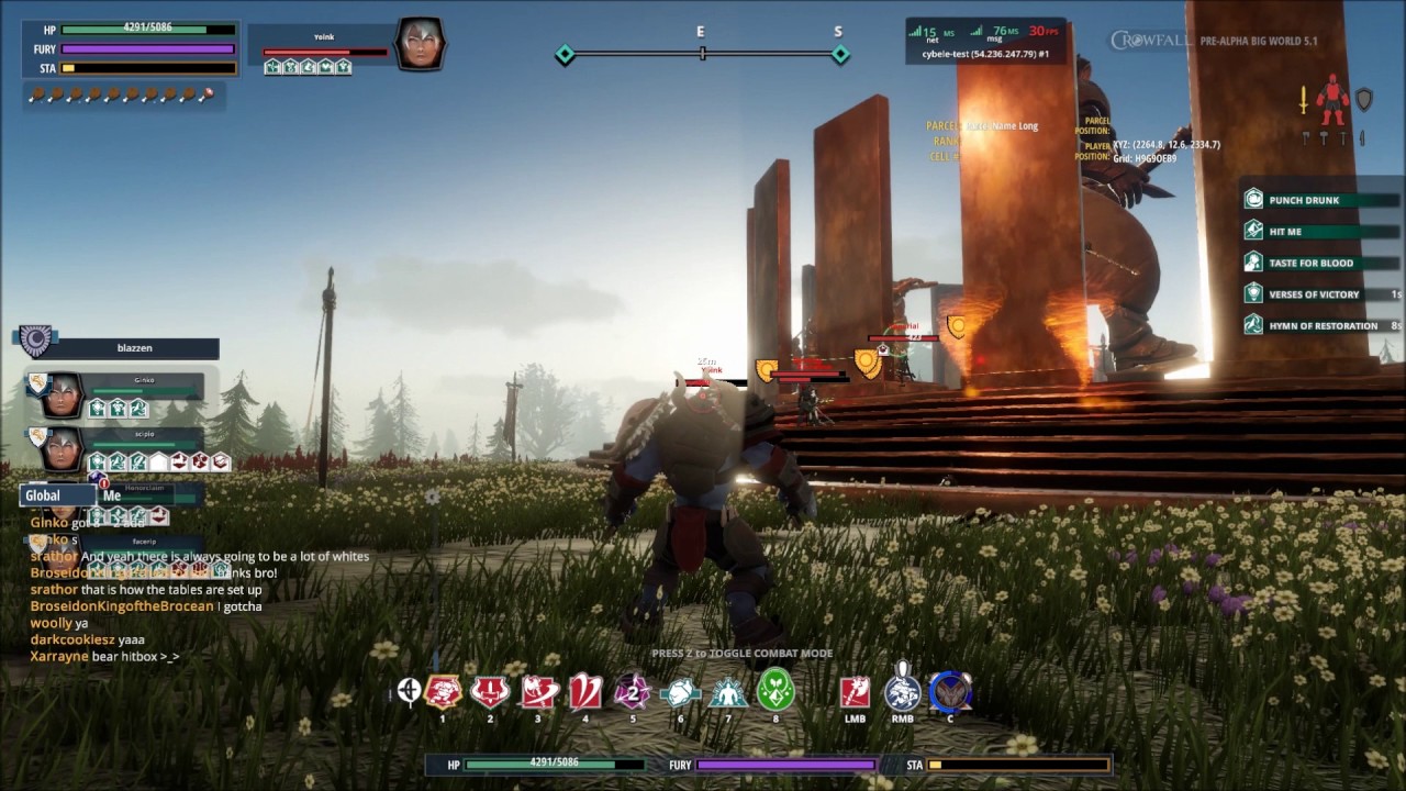 Crowfall Alpha Test 5.1 Group Fight