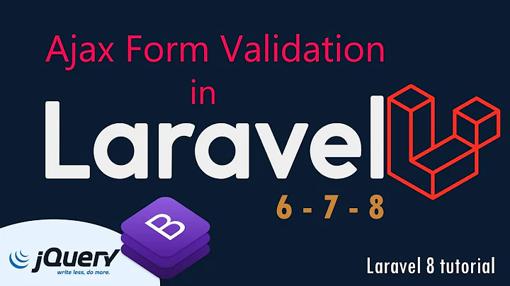 Laravel 8 tutorial | Ajax Form validation and display errors on blade without page refresh