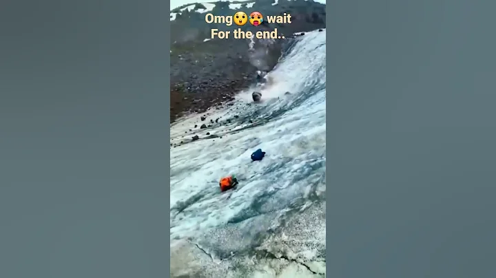 Big Rock 🥵🥵 Avalanche 🥵😯😯!!Is it going to wash us down?? 😯😯 #reels #shorts #tiktok