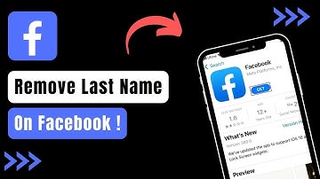 How To Remove Last Name On Facebook !