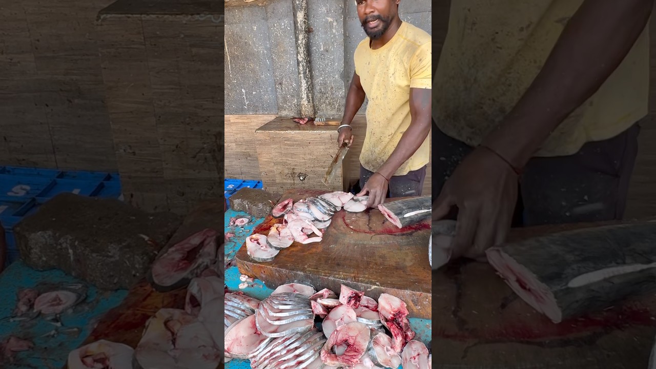 “One knife. One giant king fish. Perfect cuts.”