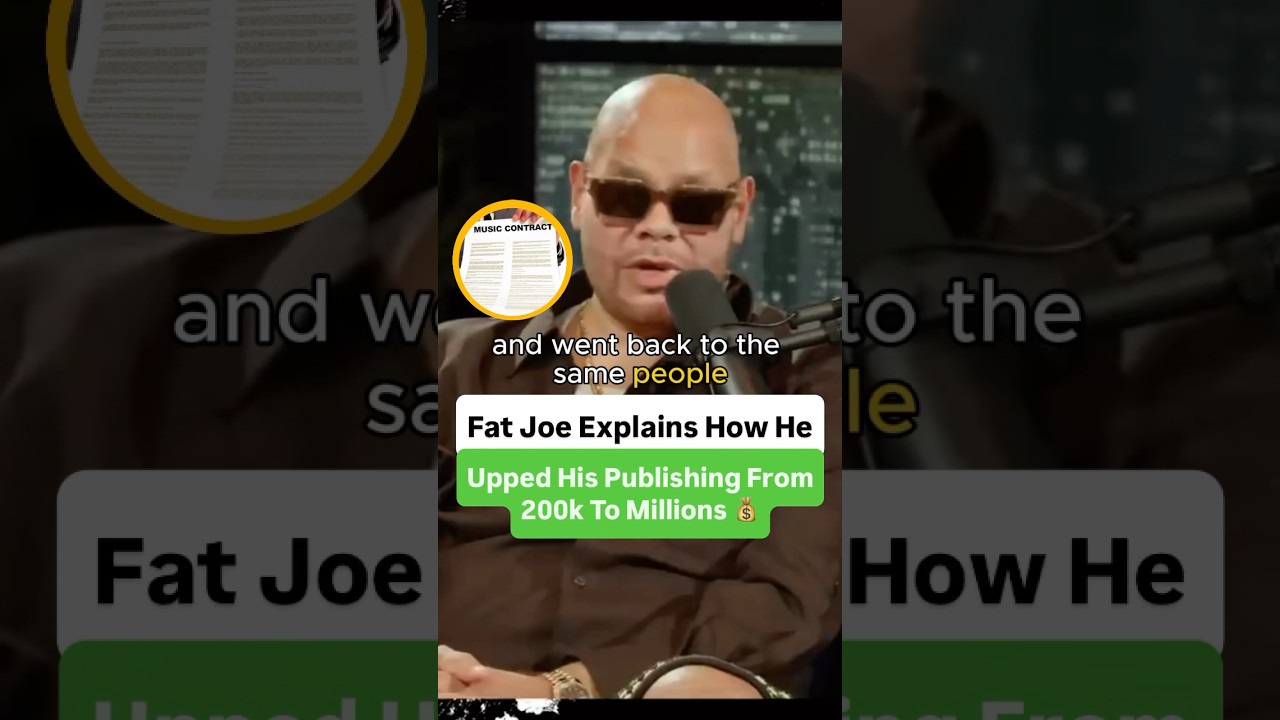Fat Joe Explains How He Upped his Publishing From 200K To Millions 💰