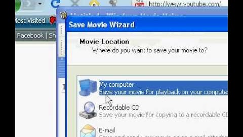 How to publish Windows Movie Maker files