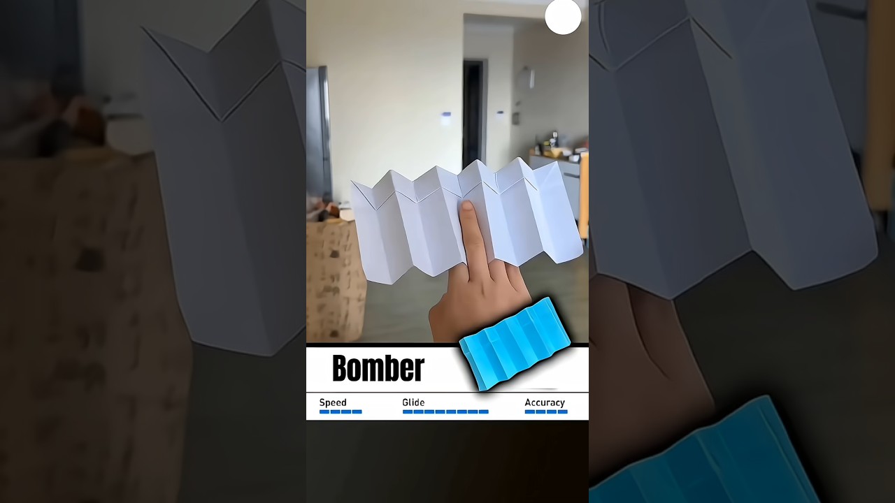 How Create World Best Zig Zag Boomerang plane tutorial | Reverse paper plane 