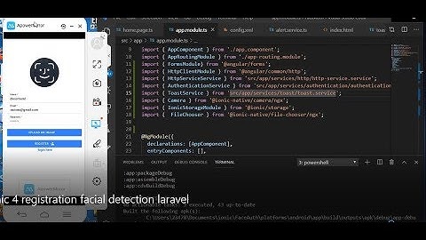 ionic 4 facial recognition auth with laravel 5.8-(10)-user registration with facial detection