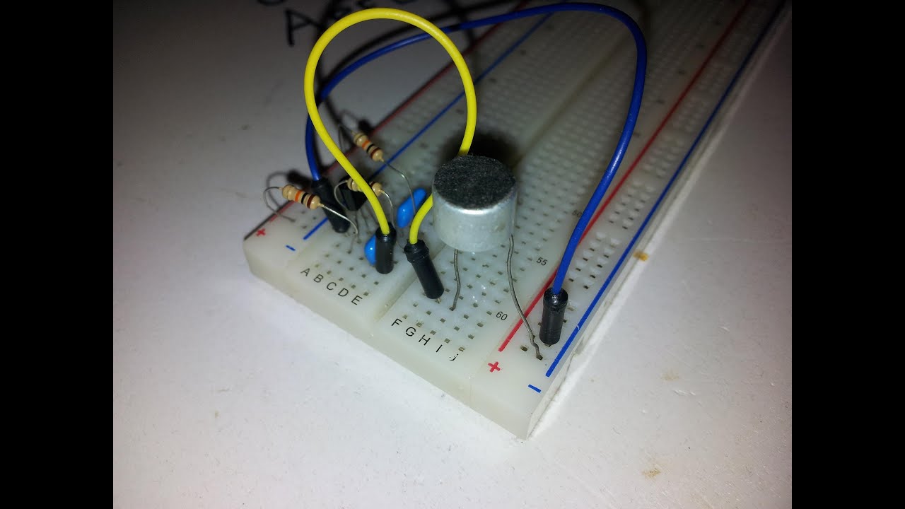 preamplificador microfono electret muy sencillo YouTube