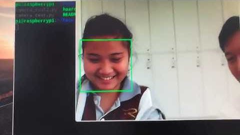Raspberry pi Face detection 3 : demo