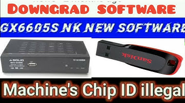 #DOWNGRED  SETOPBOX ILIGALCHIP ID PROBLEM SOLUTION