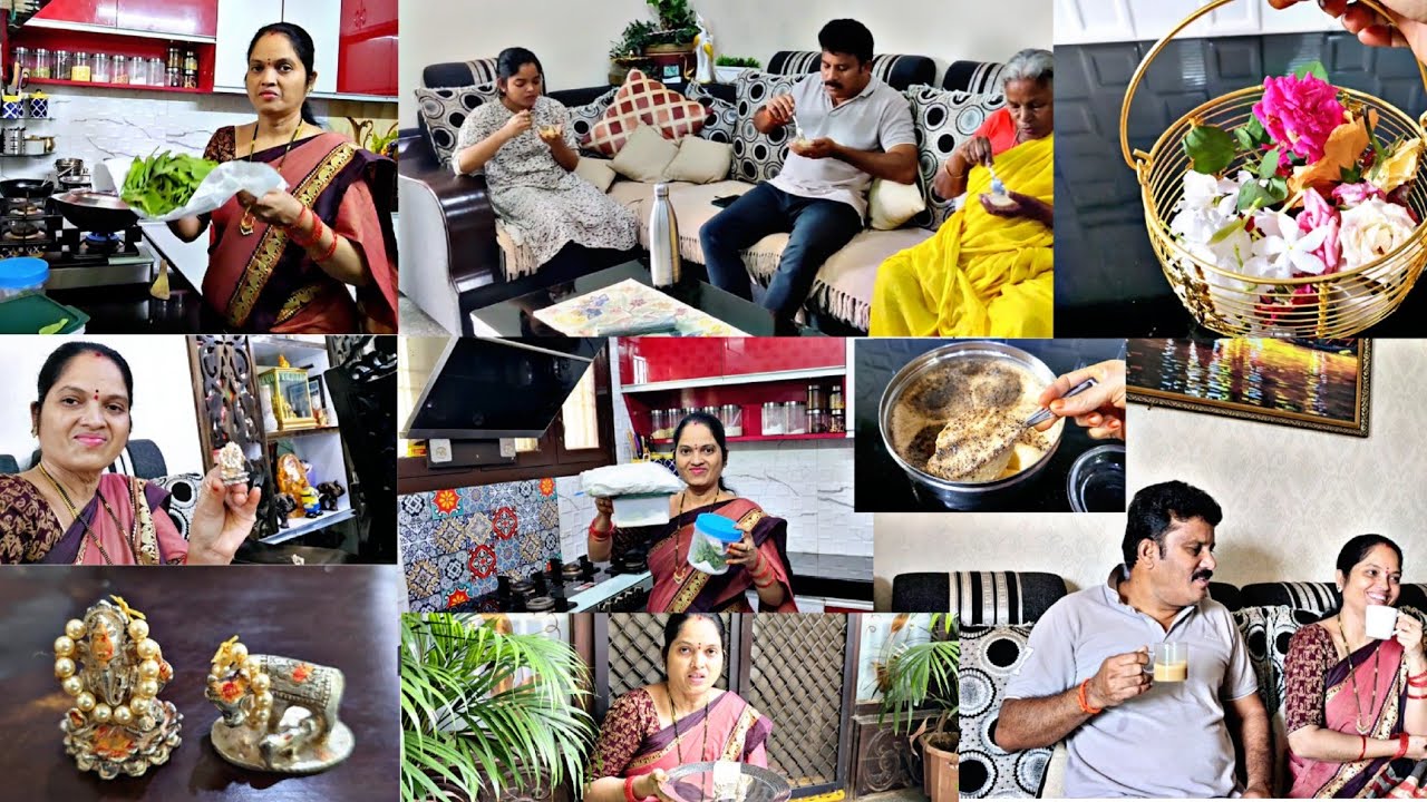 అత్త నేర్పిన రెండు నిమిషాల్లో చుక్కకూర పచ్చడి😋 అందరూ మెచ్చేలా జున్ను😋మహగణపతికి ముత్యాలహారం 🙏 