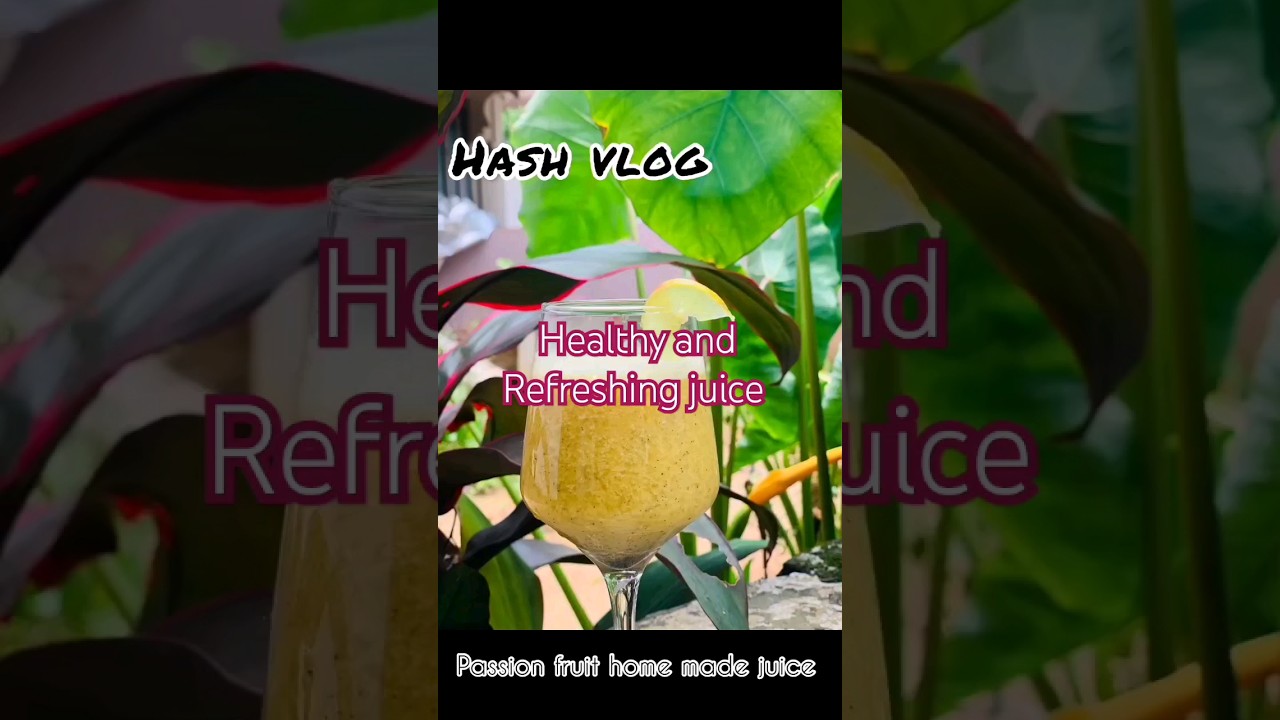 Home made passion fruit juice 😋 