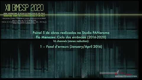 XIII BIMESP 2020 ONLINE – Painel 5 de obras realizadas no Studio PANaroma