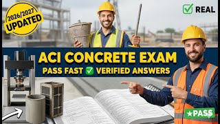 ACI Concrete Field Testing Technician – Grade I Exam 2026/2027 ✅ REAL Questions & Verified Answers |