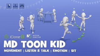 MD Toon Kid | Fun & Interactive Toon Animations with iClone Motion Director