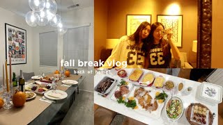 fall break vlog : friendsgiving, what i eat, black friday, new hair