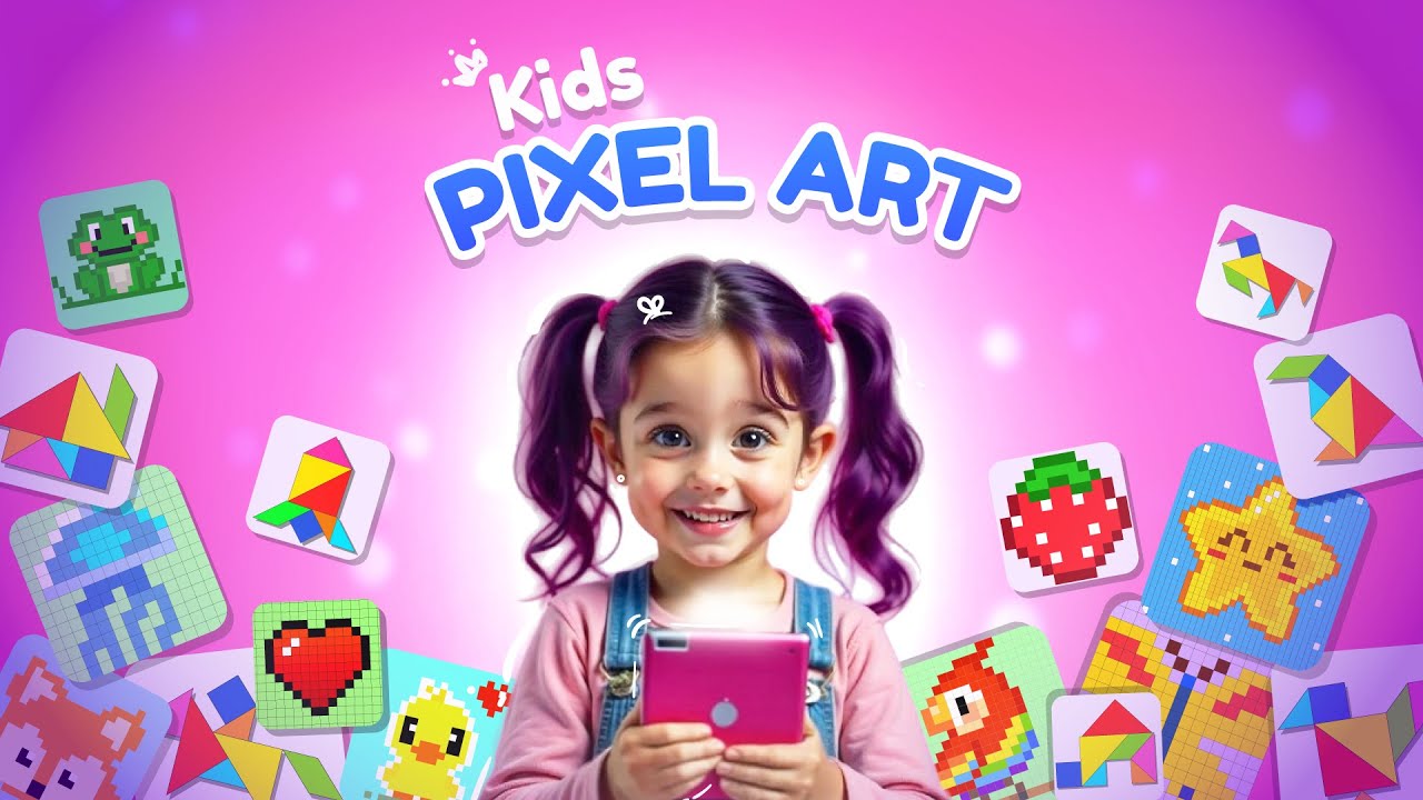 Kids Pixel Art Coloring Games: Promo Video - YouTube