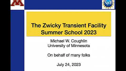 ZTF Summer School 23 - Introduction
