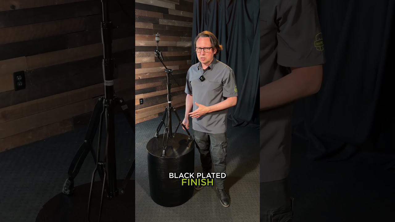 The Black Plated Cymbal Stand delivers the strength you need with a look that sets your kit apart!