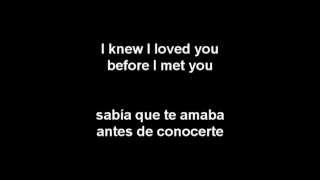 Savage Garden - I Knew I Loved You (Letra En Español) chords