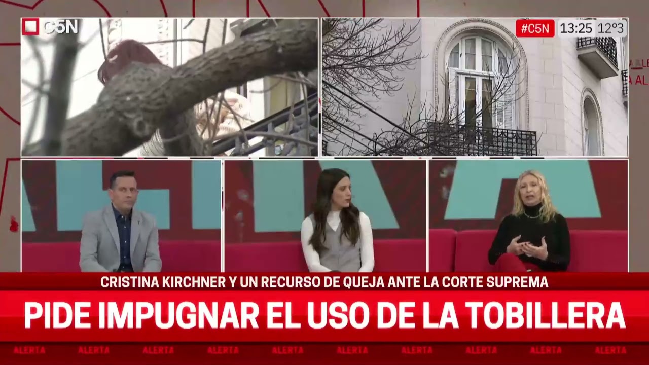 CRISTINA y un RECURSO de QUEJA ante LA CORTE SUPREMA: PIDE IMPUGNAR la TOBILLERA