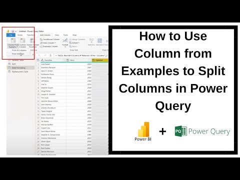 How to Use Column from Examples to Split Columns in Power Query | Power BI