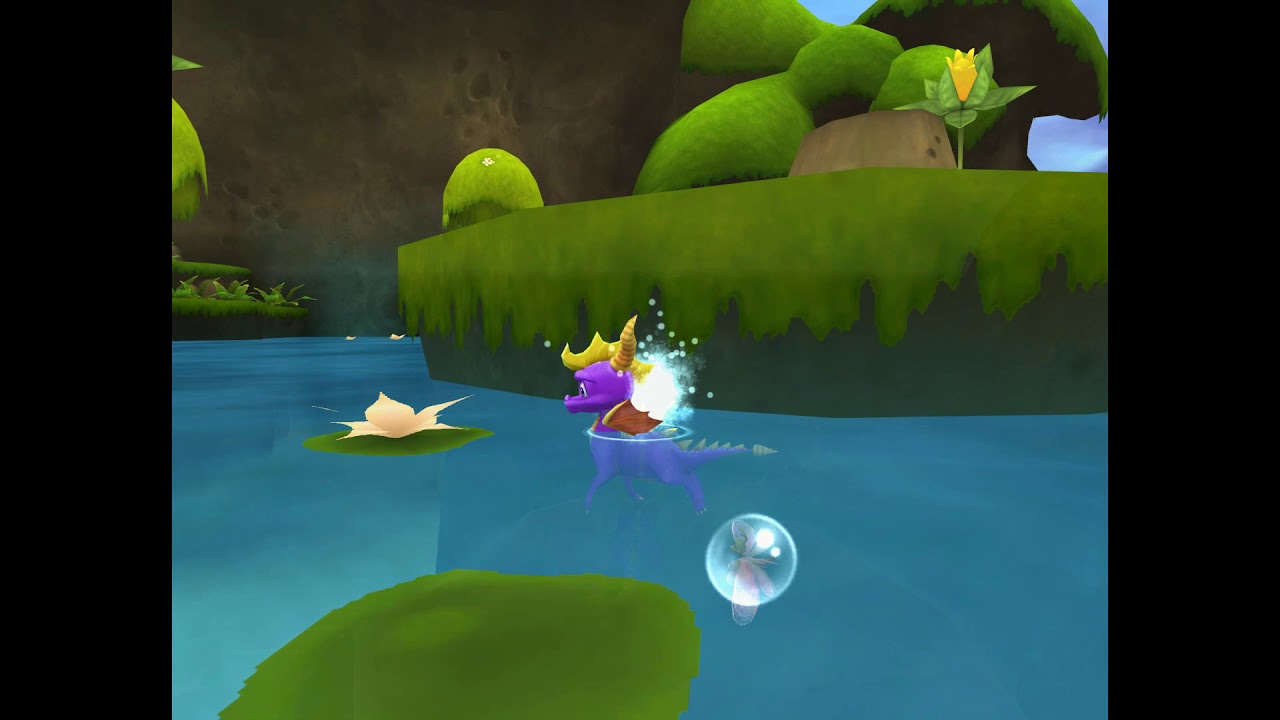 Spyro: A Hero's Tail - Walking Underwater using Wing Shield