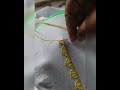 #handembroidery  #border line # button stitch